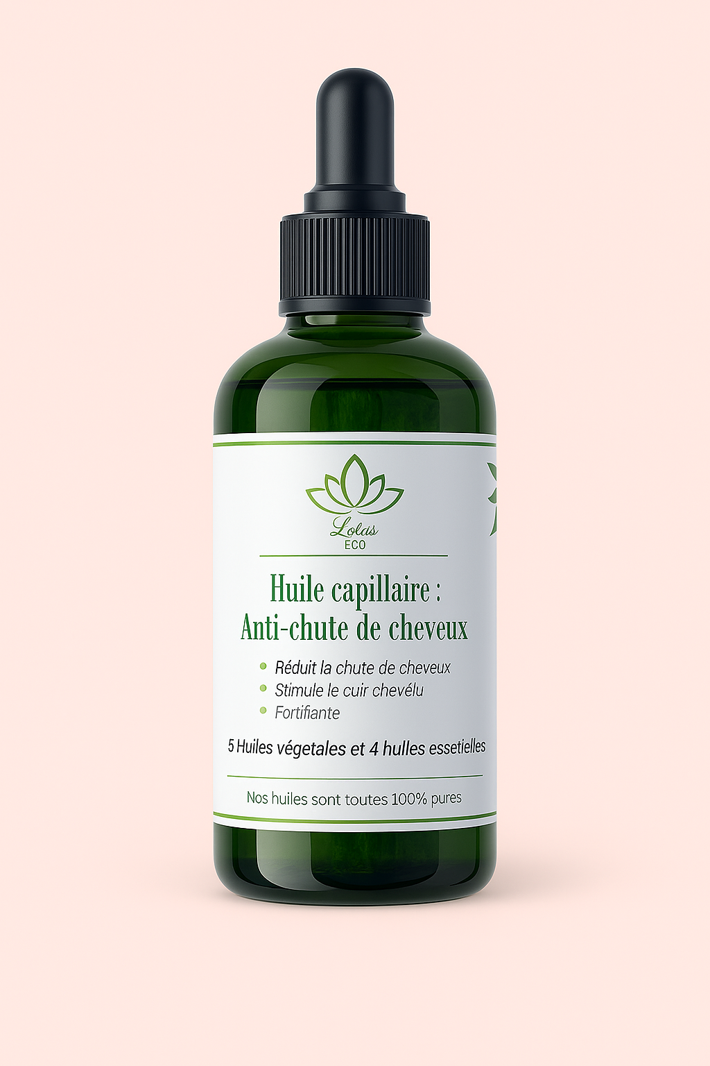 Huile Capillaire Anti-Chute - 100% Naturelle