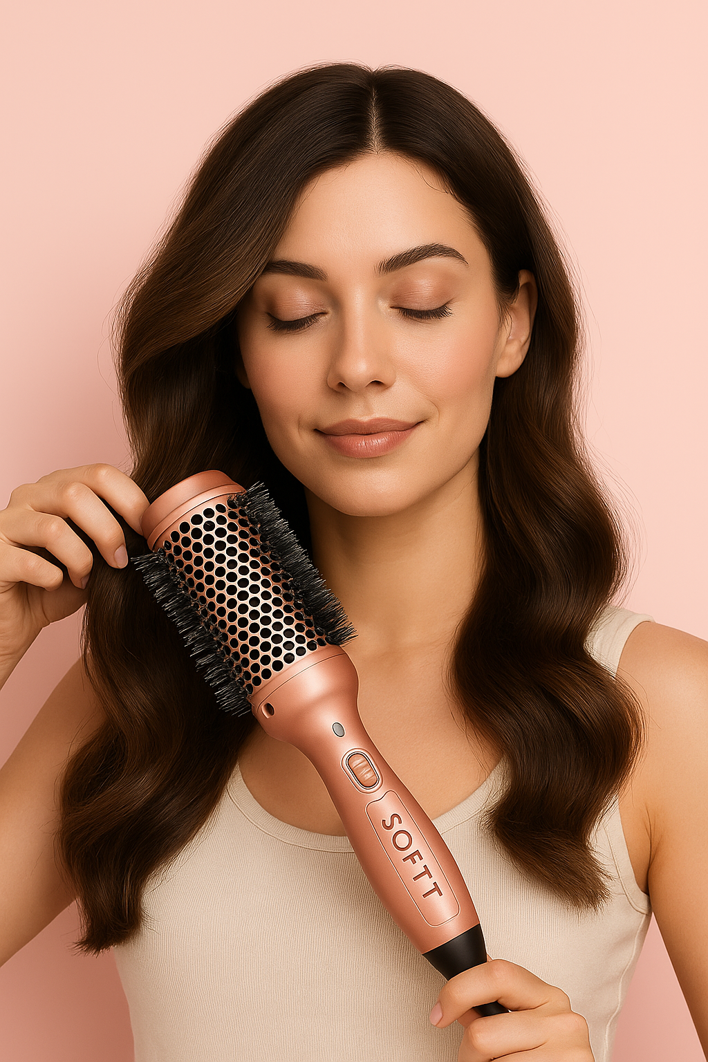 Brosse Chauffante Professionnelle SOFFT – Lisse, Boucle et Donne du Volume